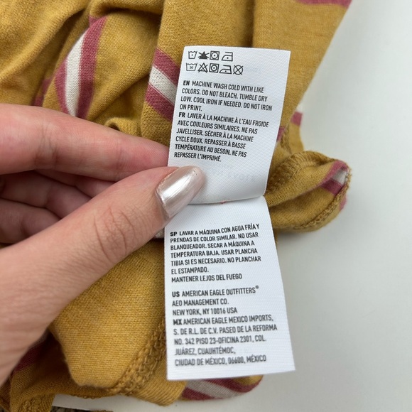 American Eagle Striped knot tank top - Picture 6 of 12